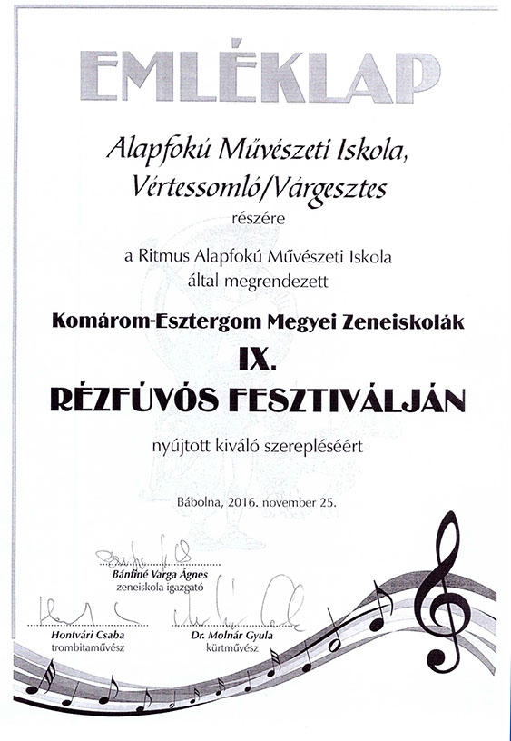 Emleklap IX Rezfuvos Fesztival